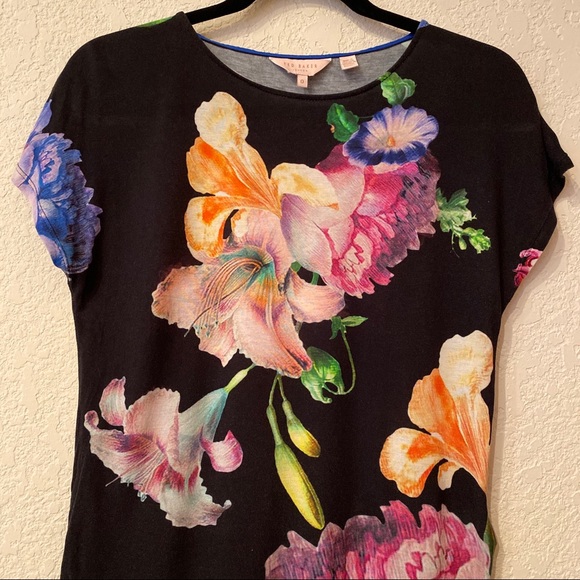 Ted Baker London | Black Floral Top - Picture 4 of 14